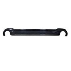 REAR BUMPER SPOILER - SPORT - LH+RH EXHAUST HOLES - GLOSS BLACK
