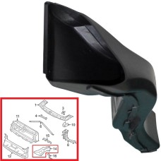 FRONT BUMPER AIR DUCT - M SPORT (RH)