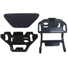FRONT BUMPER HEADLAMP WASHER JET COVER + BRACKETS (3 PCS) (LH)
