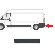 SIDE MOULDING - REAR DOOR - BLACK (LH)