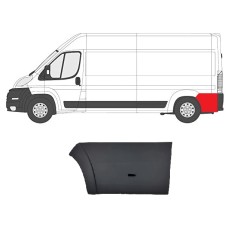 SIDE MOULDING - XLWB/L4 - BEHIND REAR WHEEL - W/HOLE - BLACK (LH)