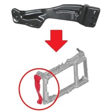 FRONT PANEL SUPPORT - SIDE - METAL (RH)