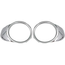 FRONT BUMPER FOG LAMP FRAME SET - CHROME (2 PCS)