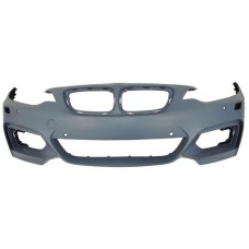 FRONT BUMPER - M SPORT - W/WASHER & PARK SENSOR HOLES - PRIMED