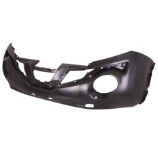 FRONT BUMPER - UPPER - W/ARCH MOULDING  + WASHER HOLES (MATT BLACK)