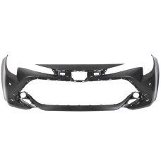 FRONT BUMPER - W/(2) PARK SENSOR HOLES - MATT BLACK