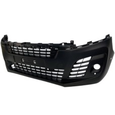 FRONT BUMPER - NO DRL TYPE - W/FLH, PSH + ASSIST HOLES - BLACK