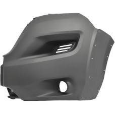 FRONT BUMPER CORNER - W/FLH + ARCH MOULDING HOLES - BLACK (LH)