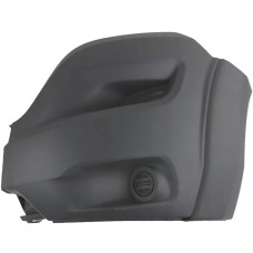 FRONT BUMPER CORNER - NO FLH - W/WHEEL ARCH MOULDING - BLACK (LH)