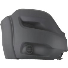 FRONT BUMPER CORNER - NO FLH - W/WHEEL ARCH MOULDING - BLACK (RH)