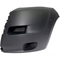 FRONT BUMPER CORNER - NO FLH - W/MOULDING HOLES - DARK GREY (LH)