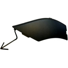 FRONT BUMPER TOW HOOK COVER - BLACK