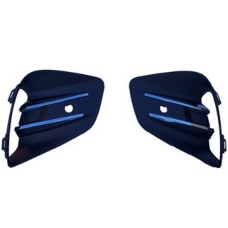 FRONT BUMPER GRILLE SIDE SET - NO FLH - W/PSH - W/CHROME TRIMS (2 PCS)