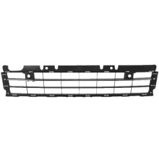 FRONT BUMPER GRILLE CENTRE - W/PARK SENSOR HOLES - BLACK, W/CHROME TRIM