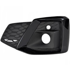 FRONT BUMPER GRILLE SIDE - S-LINE - W/FLH - GLOSS BLACK (LH)