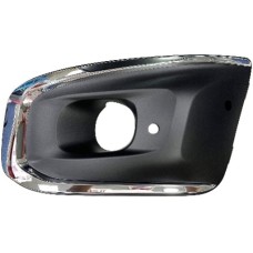 FRONT BUMPER GRILLE SIDE - W/FLH, PARK SENSOR HOLE + CHROME SURROUND (LH)