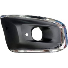 FRONT BUMPER GRILLE SIDE - W/FLH, PARK SENSOR HOLE + CHROME SURROUND (RH)