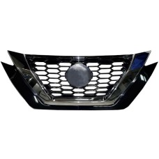 GRILLE - W/CHROME FRAME (GLOSS, BLACK)