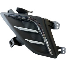 FRONT BUMPER GRILLE SIDE - NO FLH - BLACK/CHROME (LH)