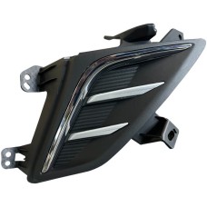 FRONT BUMPER GRILLE SIDE - NO FLH - BLACK/CHROME (RH)