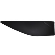 FRONT BUMPER MOULDING - ABOVE BUMPER CORNER - BLACK (LH)