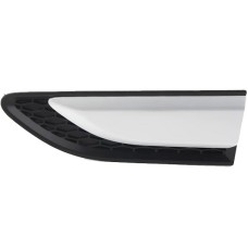 FRONT WING MOULDING/GRILLE - SILVER (LH)