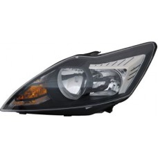 HEADLAMP - BLACK, W/CHROME INSERT (LH)