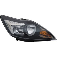 HEADLAMP - BLACK, W/CHROME INSERT (RH)