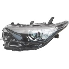 HEADLAMP - ALSO HYBRID - NO UPPER CHROME TRIM (HALOGEN, W/LED DRL) (LH)