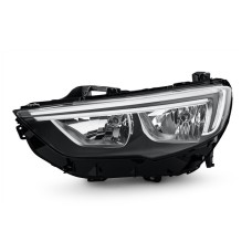 HEADLAMP - CHROME FRAME (HALOGEN, W/LED DRL) (LH)