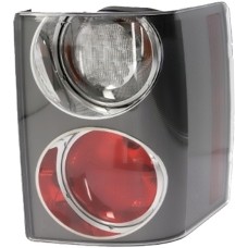 REAR LAMP - RED/CLEAR - SILVER BEZEL (RH)