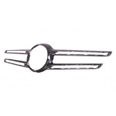 GRILLE/BADGE HOLDER - W/CAMERA HOLE (BLACK)