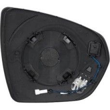 MIRROR GLASS - W/BLIND SPOT INDICATOR - HEATED (LH)