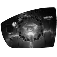 MIRROR GLASS - W/BLIND SPOT INDICATOR - HEATED (RH)