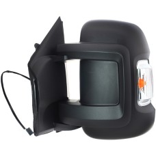 DOOR MIRROR - SHORT ARM - ELEC/HTD/IND/AERIAL - BLACK (LH)