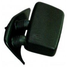 DOOR MIRROR - SHORT ARM - MANUAL - SINGLE GLASS - BLACK (LH)