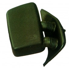 DOOR MIRROR - SHORT ARM - MANUAL - SINGLE GLASS - BLACK (RH)