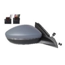 DOOR MIRROR - ELECTRIC/HTD/IND/POWER FOLD/BLIND SPOT IND/KERB LAMP - PRIMED (RH)