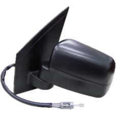 DOOR MIRROR - MANUAL - SINGLE GLASS - BLACK (LH)