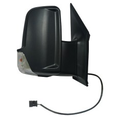 DOOR MIRROR - SHORT ARM/LONG CABLE - ELECTRIC/HEATED/INDICATOR - BLACK (RH)