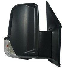 DOOR MIRROR - SHORT ARM/NO CABLE - ELECTRIC/HEATED/INDICATOR - BLACK (RH)