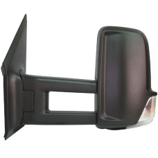 DOOR MIRROR - LONG ARM - MANUAL/INDICATOR - BLACK (LH)