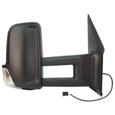 DOOR MIRROR - LONG ARM - ELECTRIC/HEATED/INDICATOR - BLACK (RH)