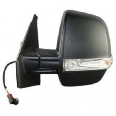 DOOR MIRROR - VAN/PICKUP - MANUAL/INDICATOR - TWIN GLASS - BLACK (LH)