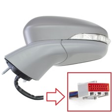 DOOR MIRROR - ELEC/HTD/INDICATOR (RECTANGULAR PLUG) (PRIMED) (LH)