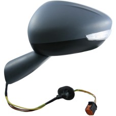 DOOR MIRROR - ELEC/HTD/IND/PWR FOLD/KERB LAMP/MEM - PRIMED ARM + COVER (LH)