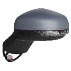 DOOR MIRROR - ELECTRIC/HEATED/IND/POWER FOLD/KERB LAMP - PRIMED (LH)