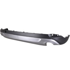 REAR BUMPER - LOWER/SPOILER - BLACK & SILVER