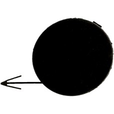 REAR BUMPER TOW HOOK COVER - ROUGH BLACK