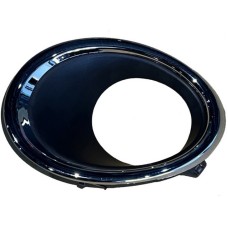 FRONT BUMPER FOG LAMP SURROUND (BLACK/CHROME) (LH)